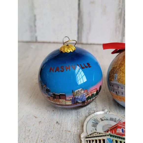 Nashville unique ornament Xmas set hardrock ball - Picture 3 of 8